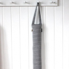 Wild Stripe Draught Excluder in Slate by Raine & Humble